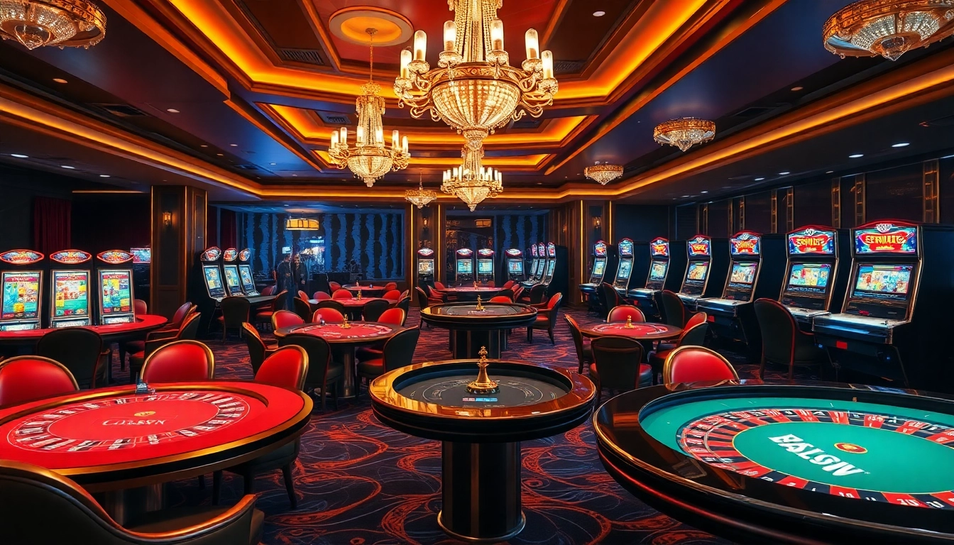 Experience the excitement at https://s8esra.com/ with luxurious casino tables and vibrant slot machines.