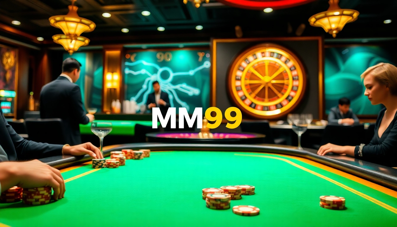Experience high stakes at MM99 casino with vibrant poker tables and exciting roulette.